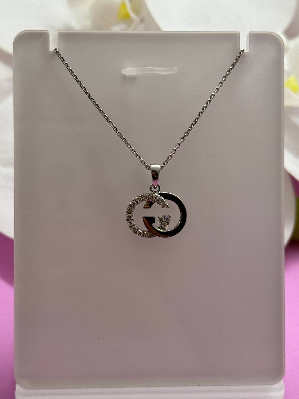 Колье SAR JEWELRY Nav_G-10_024_9484_40 длина 40 см вес 2.9 г золото, бриллиант