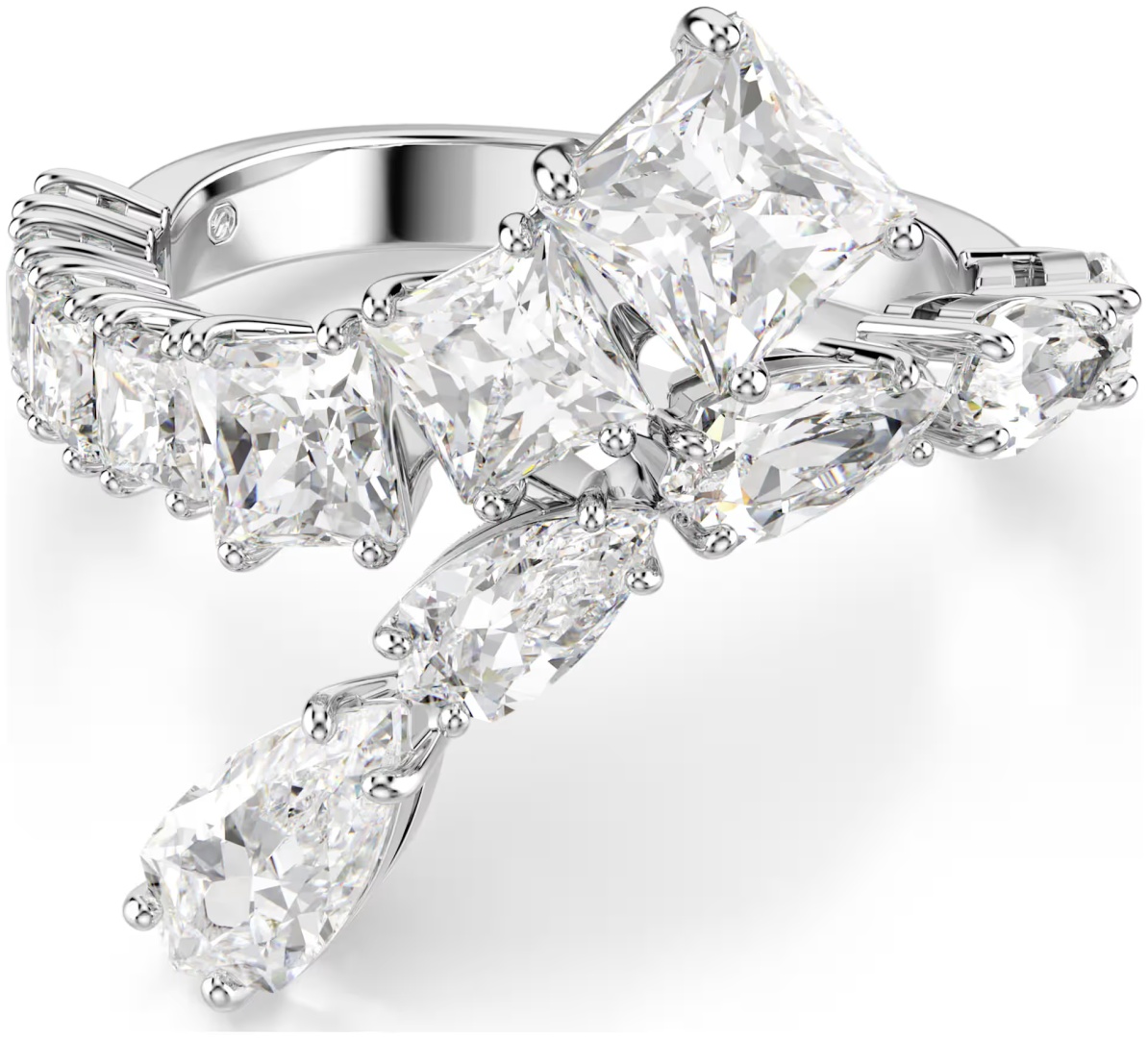 Кольцо Swarovski размер 16 ювелирный сплав, цирконий