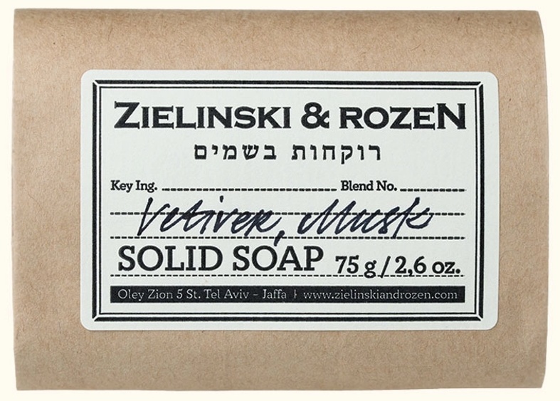 Кусковое мыло туалетное Zielinski & Rozen Vetiver, Musk 75 г