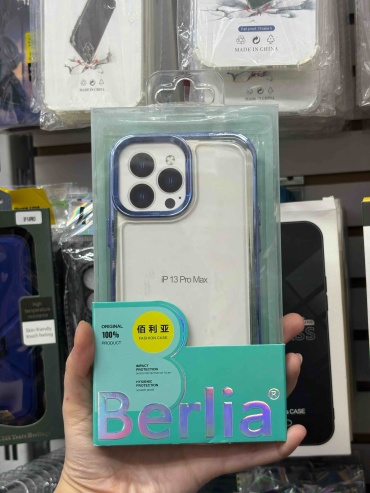 Чехол BERLIA для Apple iPhone 13 Pro Max прозрачный