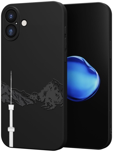 Чехол Mcover для Apple iPhone 16 Plus рисунок