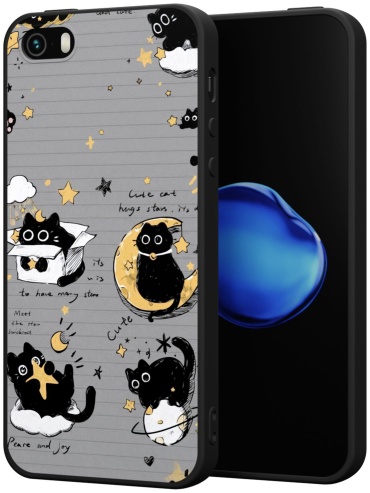 Чехол Mcover для Apple iPhone 5, iPhone 5S, iPhone SE рисунок