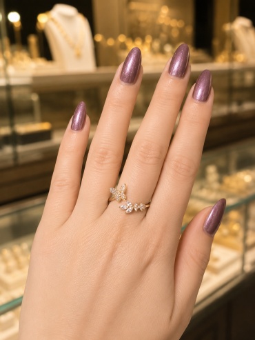 Кольцо Jewelry КБ22-9 размер 19 медицинское золото, стразы, золотистый