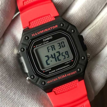 Кварцевые CASIO W-218H-4BVDF полимерный пластик