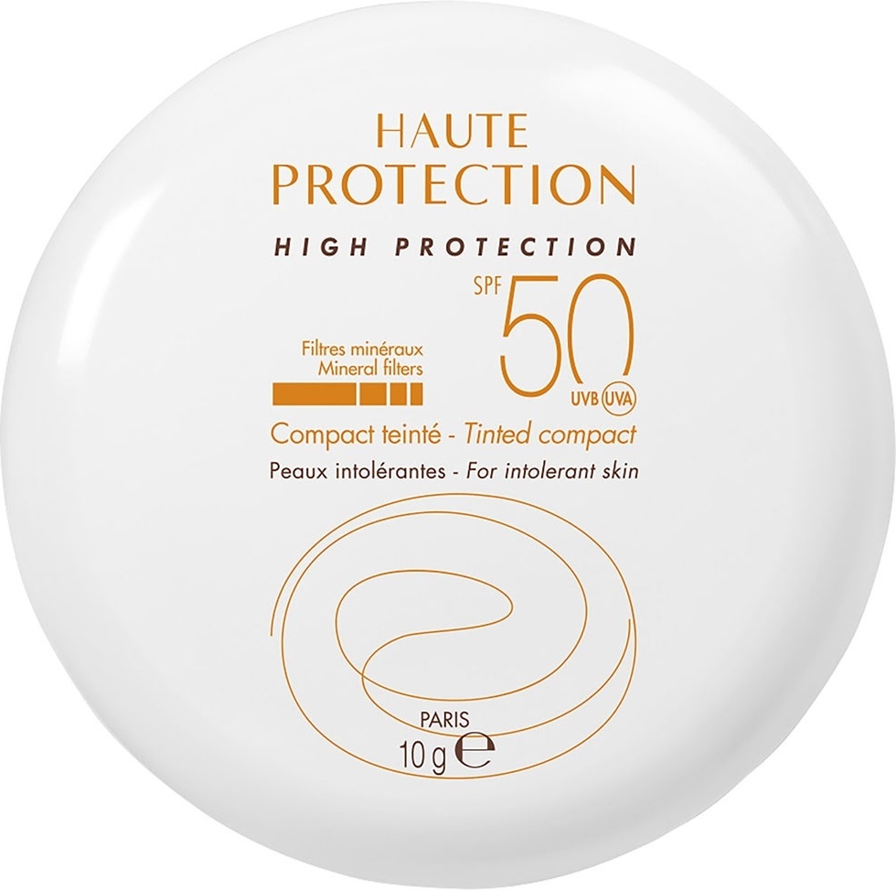 Компактная пудра Avene High Protection Tinted Compact в оттенке Sable Beige, SPF 50, 50 г