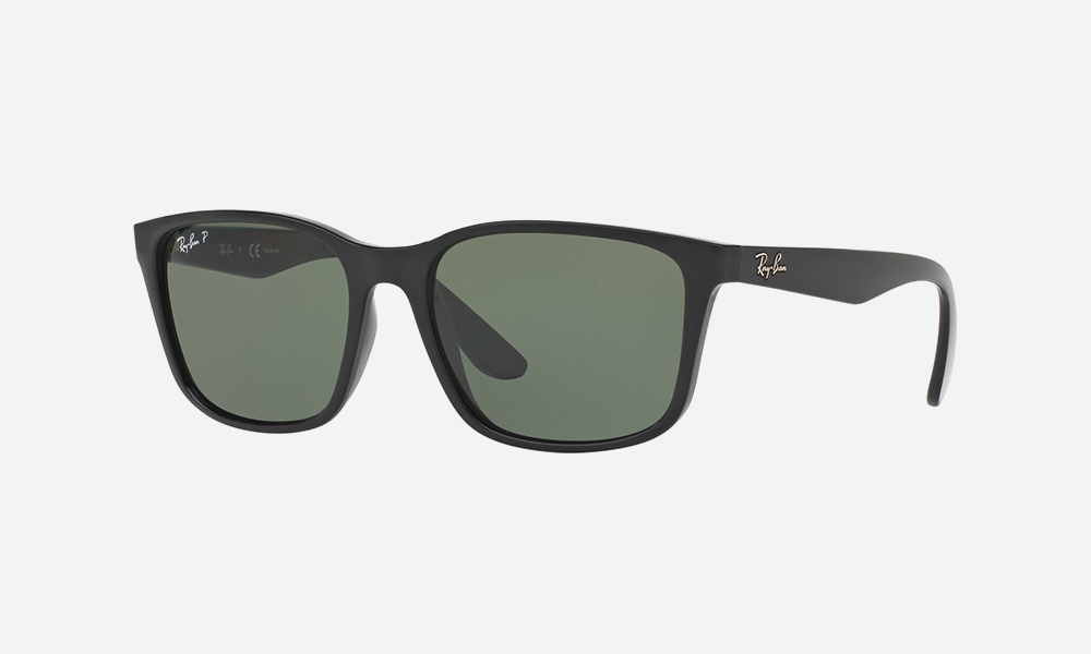 Ray-Ban солнцезащитные очки прямоугольные однотонные