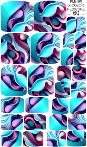 X-COLOR пленки Пленки для педикюра 60 1 шт