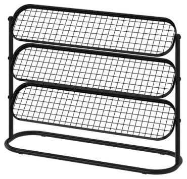 Обувница IKEA ÄLGANÄS 76x24x59 см, металл