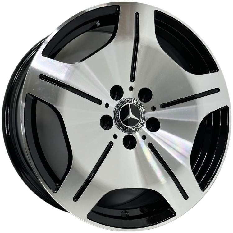 Top Grade 0357WW 7.5x17/5x112 D66.5 ET35 4 диска черный, серебристый