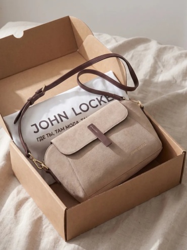 Сумка кросс-боди JOHN LOCKE экокожа бежевый