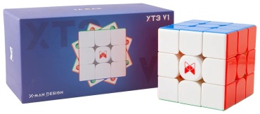 Кубик Рубика 52120 QiYi MoFange X-man XT3 V1 Pioneer UV 3x3 с магнитами без наклеек пластик