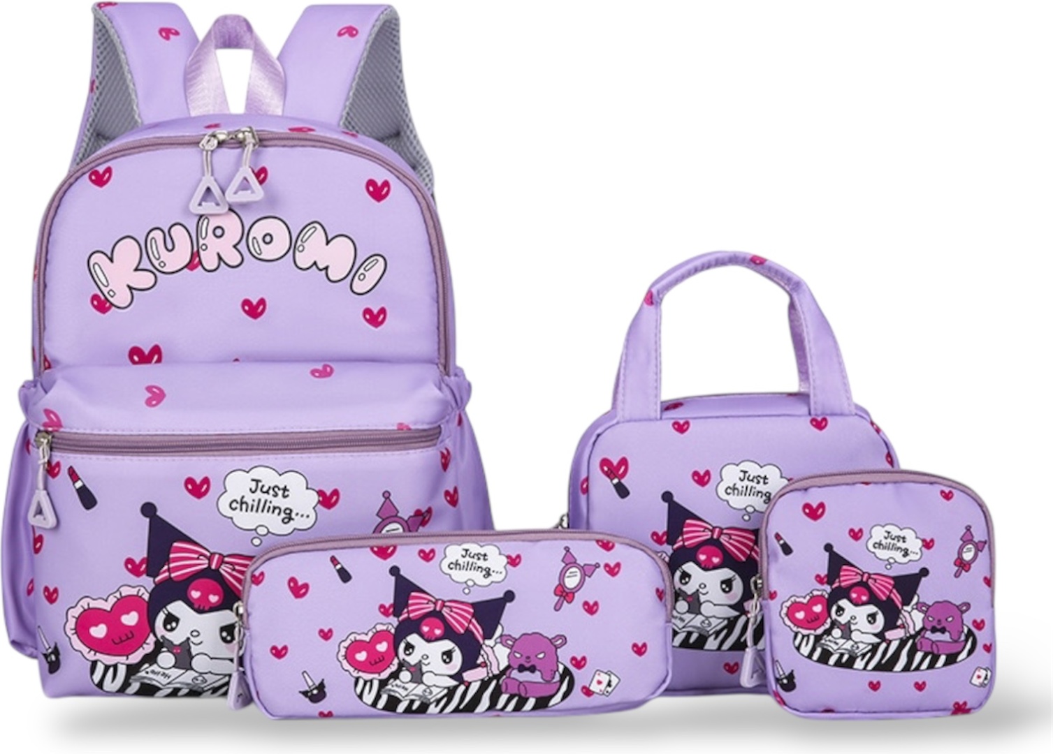 Комплект Kuromi текстиль сиреневый