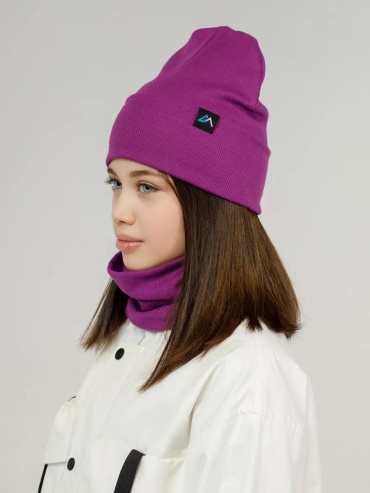 Шапка-бини Merlini размер 52, фиолетовый