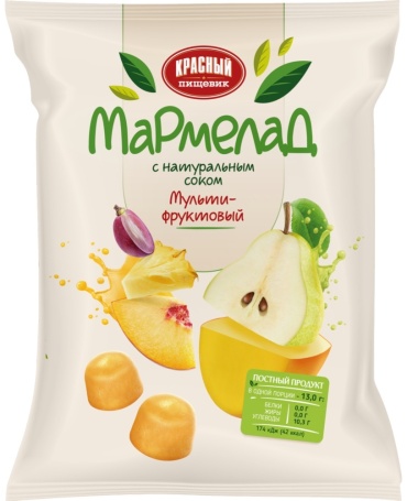 Мармелад Красный Пищевик Мультифруктовый желейно-фруктовый 300 г
