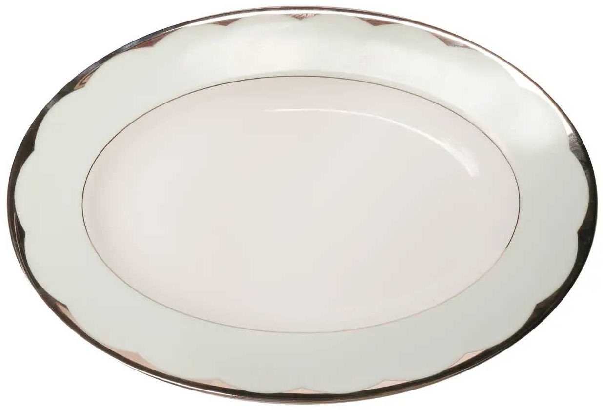 Блюдо Haviland Illusion Mint 23х16.5 см, фарфор, 1 шт