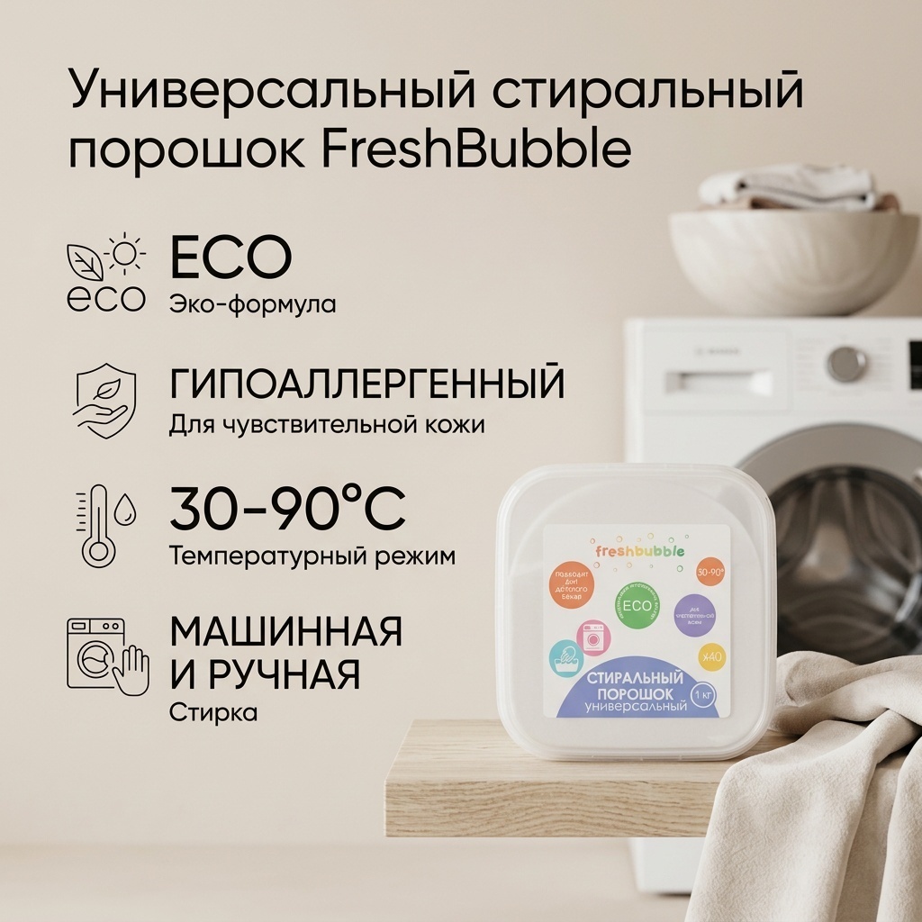 FreshBubble Универсальный 1 кг