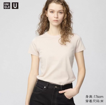Футболка Uniqlo розовый