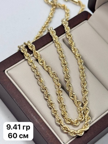 DARI GOLD 272788 длина 60 см, вес 9.41 г золото, плетение веревка