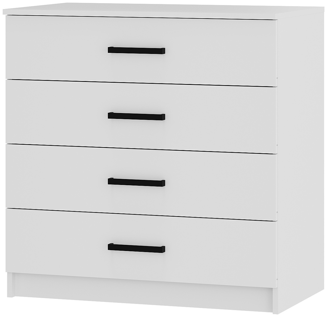 Комод GreenMebel Фьюжн, 85.20x50.40x86.6 см, белый