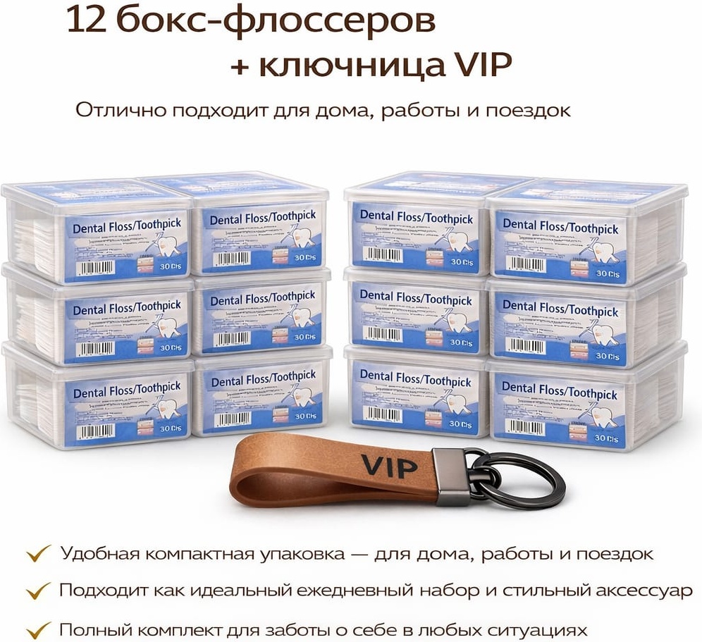 Зубные нити Dental Flosser 630 флоссер 30 м
