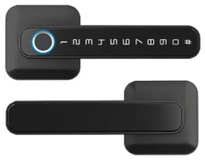 SmartLock электронный Электронная дверная ручка ES814 черный матовый