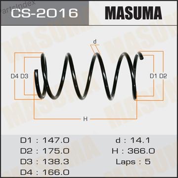Masuma Пружина Подвески CS2016