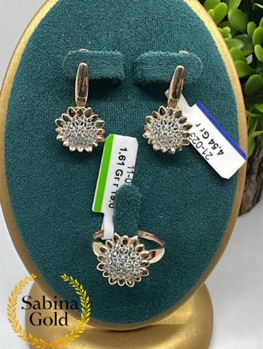 Sabina Gold KMP-SBN-1576 вес 6.45 г золото, фианит