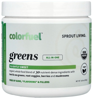 Sprout Living спирулина, капуста брокколи, хлорелла 300 г