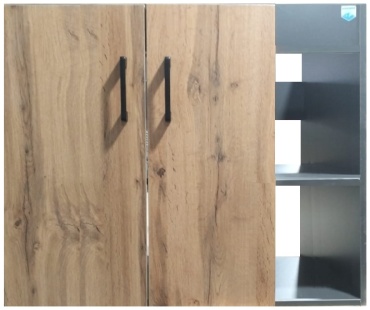 Тумба с раковиной NEU8002DFRDerGraf, 79.5x80x45.5 см, коричневый, серый