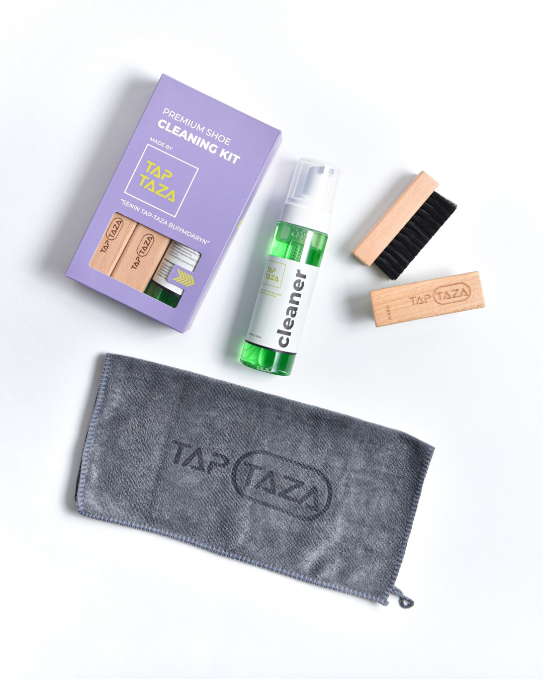 TAP TAZA очиститель зеленый, Tap-Taza premium shoe cleaning kit