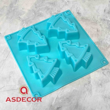Форма для выпечки, для запекания, для кексов Asdecor силикон, 1 шт