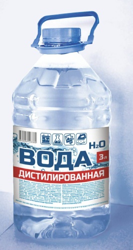 Дистиллированная вода 4870006103380 Вода дисцилированная H2O 3 л