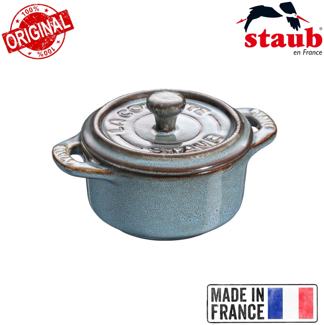 Staub форма Mini Cocotte Ancient Turquoise 129699734, керамика