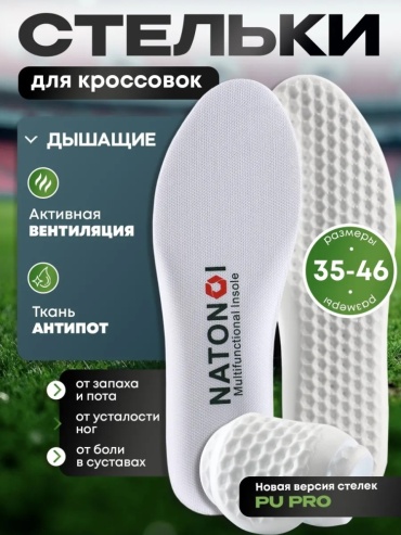 AQLAWO стельки 306044605 размер 23, для спортивной обуви