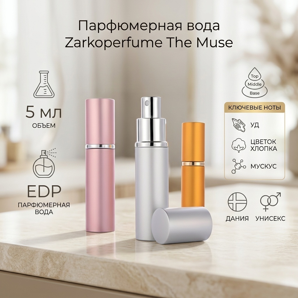 Zarkoperfume The Muse парфюмерная вода EDP 5 мл, унисекс