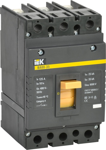 IEK автоматический выключатель 3P 125 A, 35 кА, 400 В