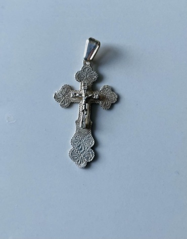 Крестик HandMade 0020 вес 1.7 г серебро, без вставок