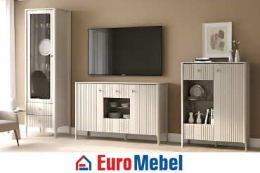 Комплект для гостиной Euromebel Далия, 00074371, темно-бежевый
