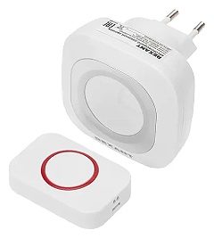 REXANT звонок с кнопкой 73-0090 белый, серый