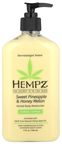 Hempz Травяное увлажняющее средство для тела, сладкий ананас и медовая дыня, 500 мл молочко для тела 500 мл