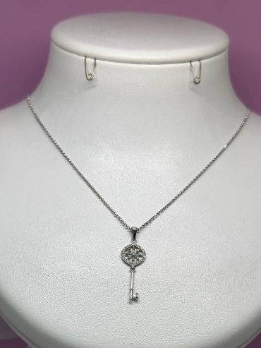 Колье SAR JEWELRY Tihana_G-03_043_7639_45 длина 45 см вес 2.18 г золото, бриллиант
