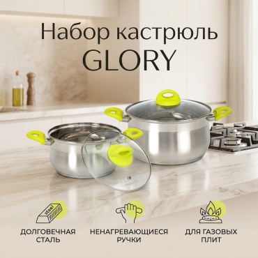 Набор кастрюль Attribute 4 в 1
