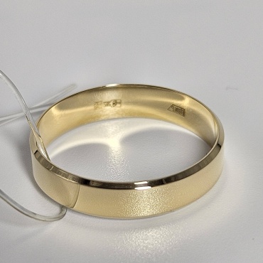 Обручальное кольцо Gaukhar Jewelry Т3664М-300-22 размер 22 вес 2.6 г золото, без вставок
