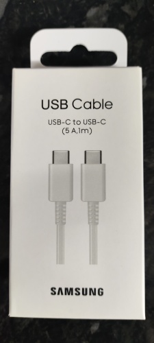 Кабель USB TypeC (F), USB TypeC (M), 1 м, белый