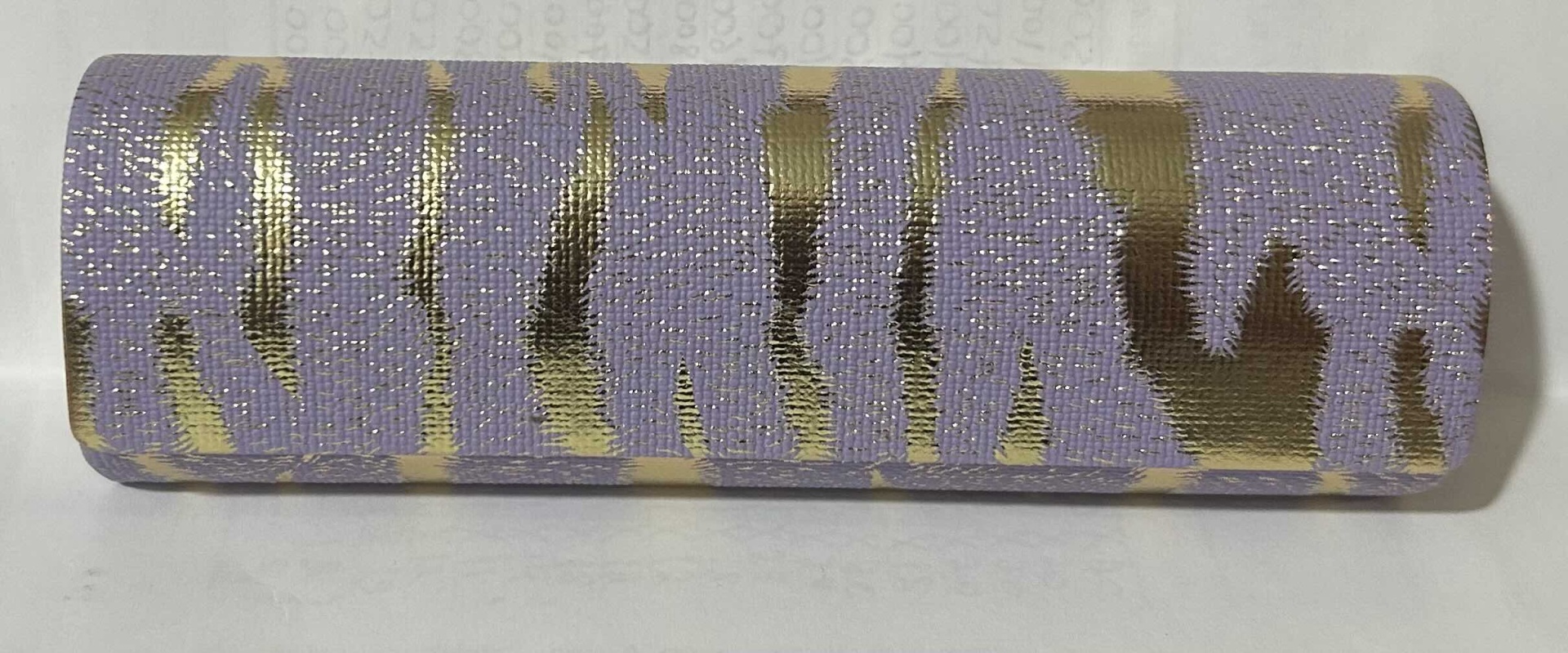 Жесткий футляр искусственная кожа, 4.5 x 15 см золотистый, сиреневый