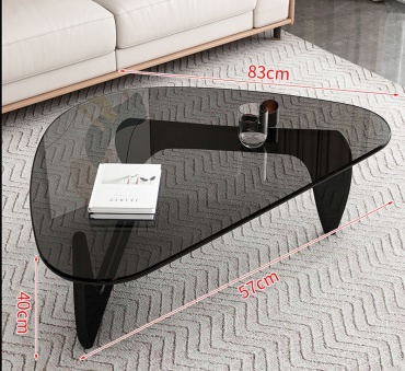 Журнальный столик Mercoza 003, 83x57x40 см, черный