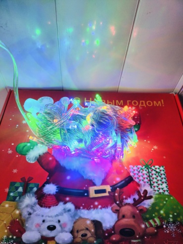 Лампочки Merry Christmas цвет свечения мультиколор 10 м