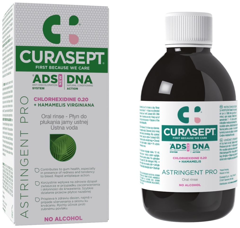 Curasept ADS Astringent (кровоточивость) ополаскиватель лечебные травы 200 мл