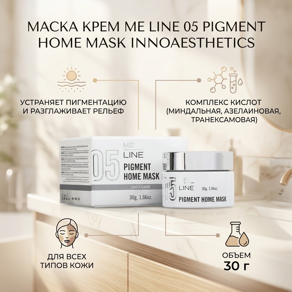 Маска для лица Innoaesthetics крем Me Line 05 Pigment Home Mask маска 30 г