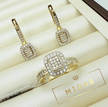 MIDAS 002418 вес 5.51 г золото, фианит